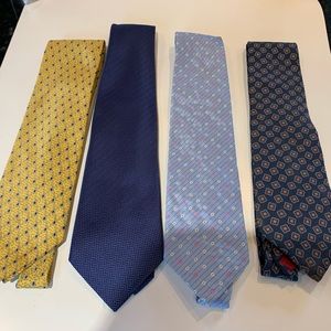 4 silk ties